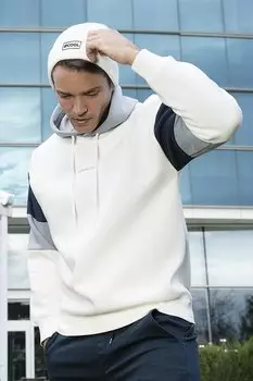 Хлопковая толстовка из мягкого флиса обычного кроя с капюшоном 5905299 Buratti