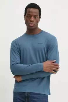 Хлопковая толстовка JACKO LONG Pepe Jeans, синий