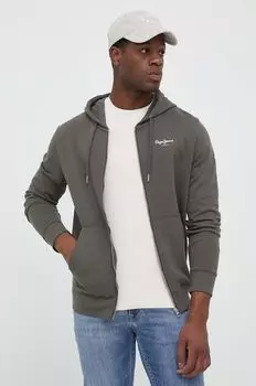 Хлопковая толстовка Эдвард Pepe Jeans, зеленый