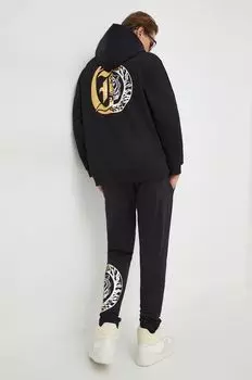 Хлопковая толстовка Just Cavalli, черный