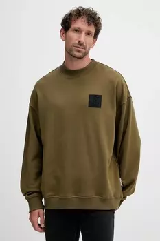 Хлопковая толстовка Just Cavalli, зеленый