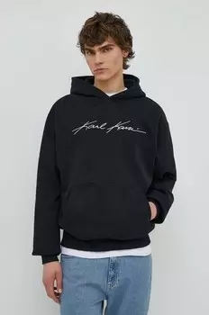 Хлопковая толстовка Karl Kani, черный