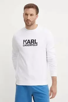 Хлопковая толстовка Karl Lagerfeld, белый