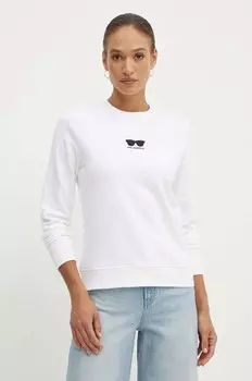 Хлопковая толстовка Karl Lagerfeld, белый