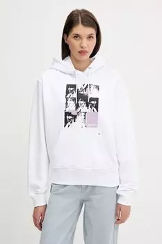 Хлопковая толстовка Karl Lagerfeld Jeans, белый