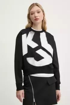 Хлопковая толстовка Karl Lagerfeld Jeans, черный