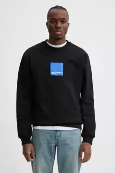 Хлопковая толстовка Karl Lagerfeld Jeans, черный