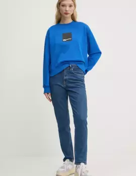 Хлопковая толстовка Karl Lagerfeld Jeans, синий