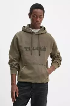 Хлопковая толстовка Kooples The Kooples, зеленый