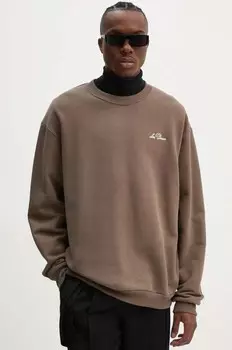 Хлопковая толстовка Les Deux, коричневый