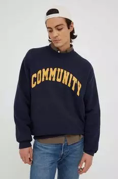 Хлопковая толстовка Les Deux, темно-синий