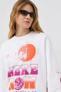 Хлопковая толстовка Levi's, белый