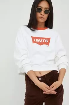 Хлопковая толстовка Levi's, бежевый