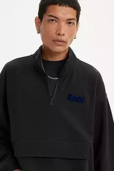 Хлопковая толстовка Levi'S, черный
