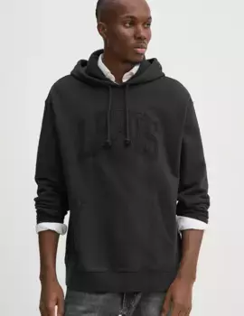 Хлопковая толстовка Levi's, черный