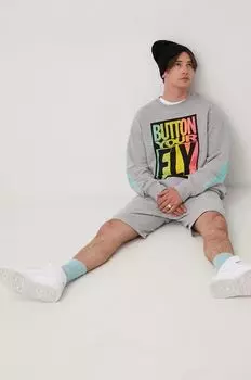 Хлопковая толстовка Levi's, серый