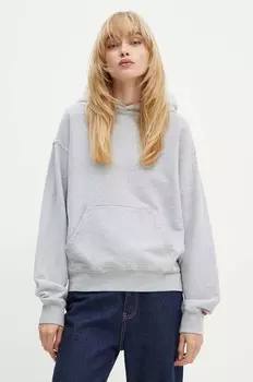 Хлопковая толстовка Levi's, серый