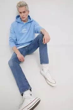 Хлопковая толстовка Levi's, синий