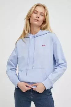 Хлопковая толстовка Levi's, синий