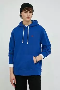 Хлопковая толстовка Levi's, синий