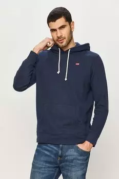 Хлопковая толстовка Levi's, темно-синий