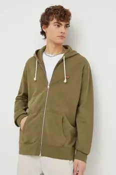 Хлопковая толстовка Levi's, зеленый