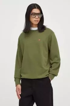 Хлопковая толстовка Levi's, зеленый