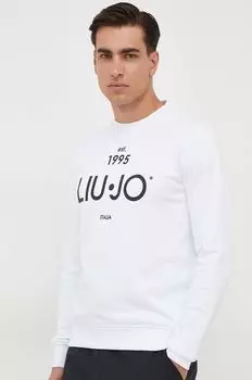 Хлопковая толстовка Liu Jo, белый