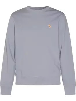 Хлопковая толстовка Maison Kitsun, синий