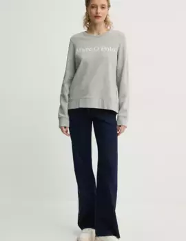 Хлопковая толстовка Marc O'Polo, серый