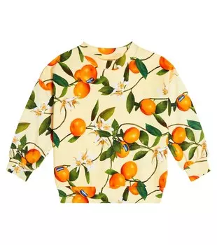 Хлопковая толстовка макси с принтом Molo, разноцветный