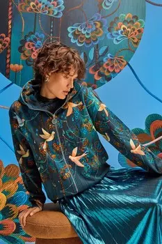 Хлопковая толстовка Medicine, бирюзовый