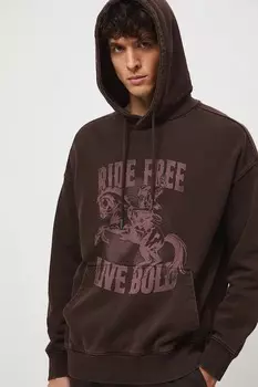 Хлопковая толстовка Medicine, коричневый