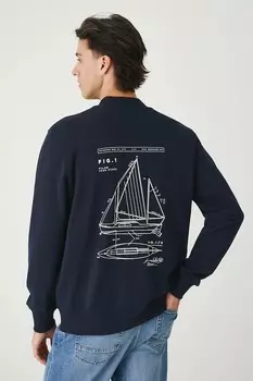 Хлопковая толстовка Medicine, темно-синий