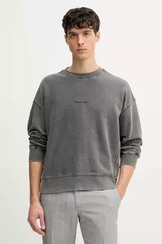 Хлопковая толстовка Michael Kors, серый
