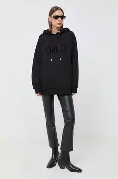 Хлопковая толстовка MICHAEL Michael Kors, черный