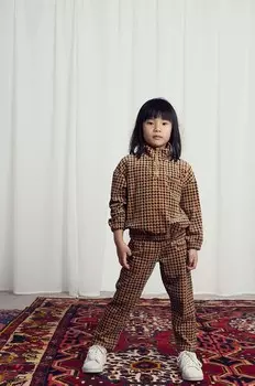 Хлопковая толстовка Mini Rodini для детей и собак, бежевый