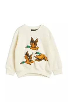 Хлопковая толстовка Mini Rodini для мальчиков и девочек, белый