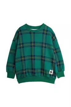 Хлопковая толстовка Mini Rodini для мальчиков и девочек, зеленый