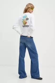 Хлопковая толстовка Moschino Jeans, белый