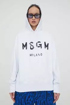 Хлопковая толстовка MSGM, белый