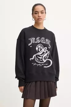 Хлопковая толстовка Msgm, черный