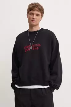 Хлопковая толстовка MSGM, черный