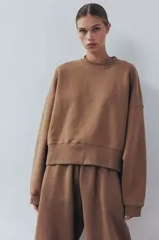 Хлопковая толстовка Muuv., коричневый