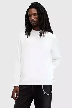 Хлопковая толстовка NERO Allsaints, белый