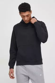 Хлопковая толстовка New Balance, черный