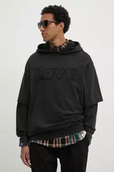 Хлопковая толстовка NUEVOMEXICO Desigual, черный