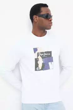 Хлопковая толстовка Oldwive Pepe Jeans, белый