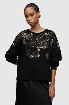 Хлопковая толстовка Ondre AllSaints, черный
