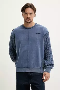 Хлопковая толстовка ONTARIO Desigual, синий